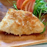 揚げないのに大満足☆でっかいチキンカツ